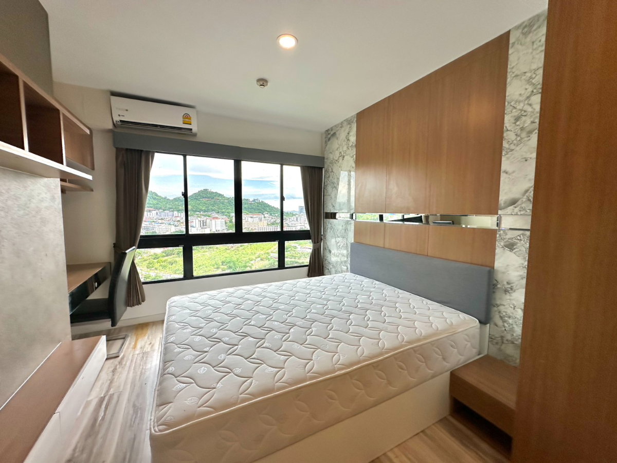 รูป ให้เช่า : Plus condo 1 ห้องนอน วิวทะเล - ตกแต่งสวย พร้อมเข้าอยู่ - 9,000 เท่านั้น - รูปที่ 18/19