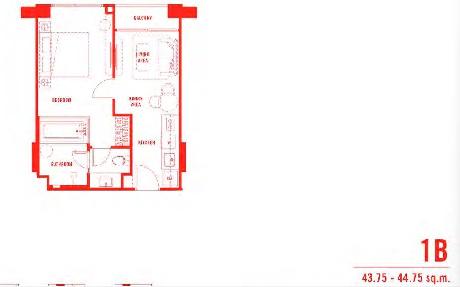 รูป คอนโด 1 ห้องนอน 45 ตร.ม. ในโครงการ The Standard Residences Hua Hin (เลี้ยงสัตว์ได้) (ID 1500020) - รูปที่ 6/6