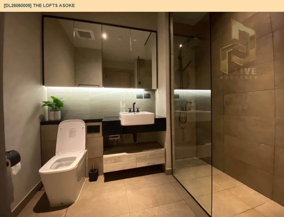 รูป DL26060009 ให้เช่าคอนโด เดอะ ลอฟท์ อโศก (The Lofts Asoke ) ใกล้ MRT เพชรบุรี พร้อมเข้าอยู่ โทรด่วน 0614453194 LineID @952jdxxk - รูปที่ 7/11