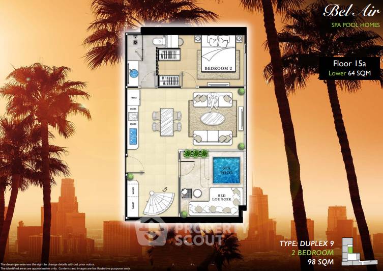 picture 3-BR 146 Sqm High-Floor Condo For Sale, The Riviera Malibu near Pattaya (ID 1292710) - 3/6