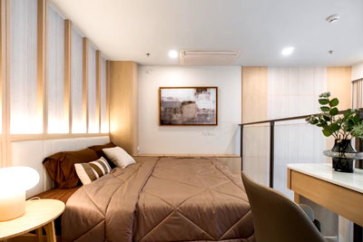 Condos for rent : P-52089 — For Rent: Whizdom The Forestias Maythopia Condo 10th Floor Duplex 1 Bed City View Near BTS Udom Suk. 085-592-2897 Line: @easythaihome