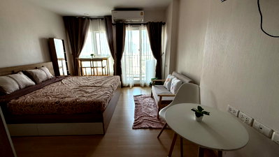 Condos for rent : PFD-06973 Condo for rent Supalai Veranda Ramkhamhaeng , beautiful room, perfect functions, near MRT Lam Sali Intersection 🏙️✨