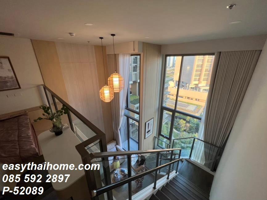 รูป P-52089 — ให้เช่าคอนโด Duplex ชั้น 10 Whizdom The Forestias Maythopia 1 ห้องนอน วิวเมือง ใกล้ BTS อุดมสุข 085-592-2897 Line: @easythaihome - รูปที่ 9/14