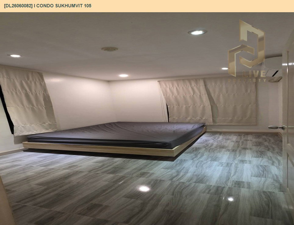 รูป DL26060082 ให้เช่าคอนโด ไอ คอนโด สุขุมวิท 105 (I CONDO Sukhumvit 105) ใกล้ BTS แบริ่ง พร้อมเข้าอยู่ โทรด่วน 0614453194 LineID @952jdxxk - รูปที่ 2/12