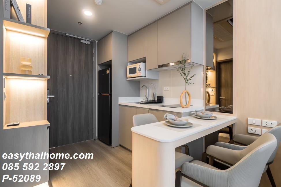 รูป P-52089 — ให้เช่าคอนโด Duplex ชั้น 10 Whizdom The Forestias Maythopia 1 ห้องนอน วิวเมือง ใกล้ BTS อุดมสุข 085-592-2897 Line: @easythaihome - รูปที่ 14/14