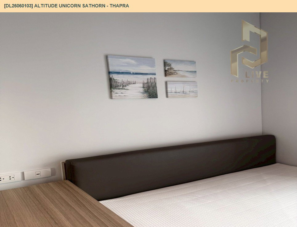 รูป DL26060103 ให้เช่าคอนโด อัลติจูด ยูนิคอร์น สาทร - ท่าพระ (Altitude Unicorn Sathorn - Thapra) ใกล้ BTS ตลาดพลู พร้อมเข้าอยู่ โทรด่วน 0638692663 LineID @138fpvll - รูปที่ 8/18