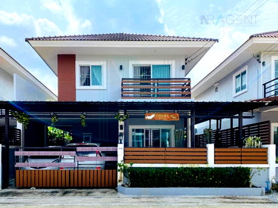 บ้านเดี่ยว นนทบุรี : ขายบ้านแฝด โครงการ รติรัตน์ บ้านกล้วย-ไทรน้อย 2 ชั้น 3 ห้องนอน 3 ห้องน้ำ