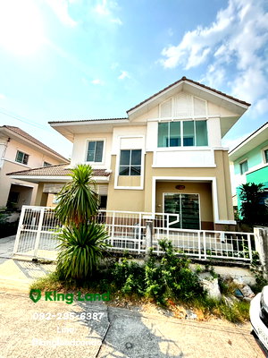 บ้านเดี่ยวให้เช่า : #ให้เช่าบ้านเดี่ยวหลังใหญ่​ 62ตรว.​  หมู่บ้านLanceo  แลนซิโอ วงแหวน รามอินทรา ถ. เลียบคลองสอง  มี  3ห้องนอน จอดรถ 3คัน เช่า 15,000บ/เดือน
