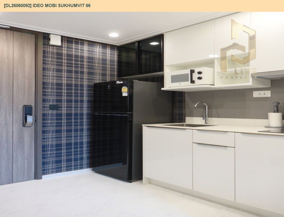 รูป DL26060092 ให้เช่าคอนโด ไอดีโอ โมบิ สุขุมวิท 66 (IDEO Mobi Sukhumvit 66) ใกล้ BTS อุดมสุข พร้อมเข้าอยู่ โทรด่วน 0614453194 LineID @952jdxxk - รูปที่ 2/6