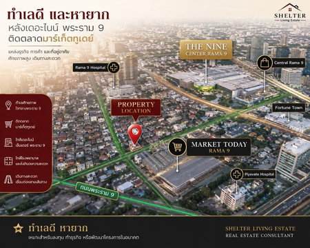 ขายอาคารสำนักงานพร้อม Boutique Hotel 📍 หลังเดอะไนน์ พระราม 9