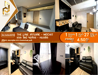 Condos for sale : DL26060090 Condo for sale, THE LINE Jatujak - Mochit near BTS Chatuchak park, ready to move in, call urgently 0653619502 LineID @952jdxxk