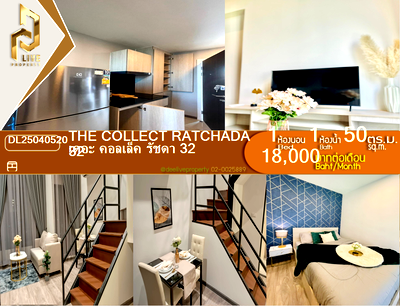 Condos for rent : DL25040520 Condo for rent, The Collect Ratchada 32 near MRT ลาดพร้าว, ready to move in, call urgently 0653619502 LineID @952jdxxk