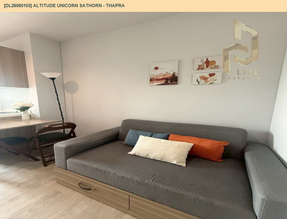 รูป DL26060103 ให้เช่าคอนโด อัลติจูด ยูนิคอร์น สาทร - ท่าพระ (Altitude Unicorn Sathorn - Thapra) ใกล้ BTS ตลาดพลู พร้อมเข้าอยู่ โทรด่วน 0638692663 LineID @138fpvll - รูปที่ 3/18