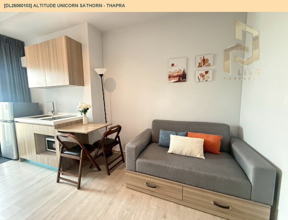 รูป DL26060103 ให้เช่าคอนโด อัลติจูด ยูนิคอร์น สาทร - ท่าพระ (Altitude Unicorn Sathorn - Thapra) ใกล้ BTS ตลาดพลู พร้อมเข้าอยู่ โทรด่วน 0638692663 LineID @138fpvll - รูปที่ 11/18