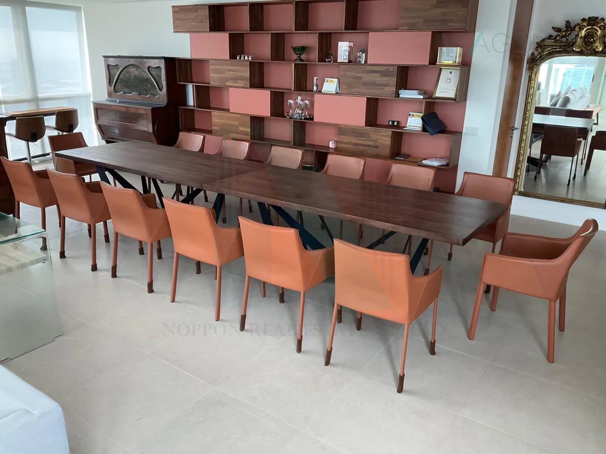 รูป 🔺 ให้เช่าคอนโด เดอะ ริเวอร์ อาคาร 1 ชั้น 67 Duplex 3 ห้องนอน ขนาด 410 ตรม ใกล้ เสนาเฟส - รูปที่ 7/8