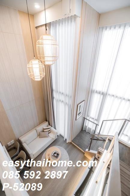 รูป P-52089 — ให้เช่าคอนโด Duplex ชั้น 10 Whizdom The Forestias Maythopia 1 ห้องนอน วิวเมือง ใกล้ BTS อุดมสุข 085-592-2897 Line: @easythaihome - รูปที่ 12/14