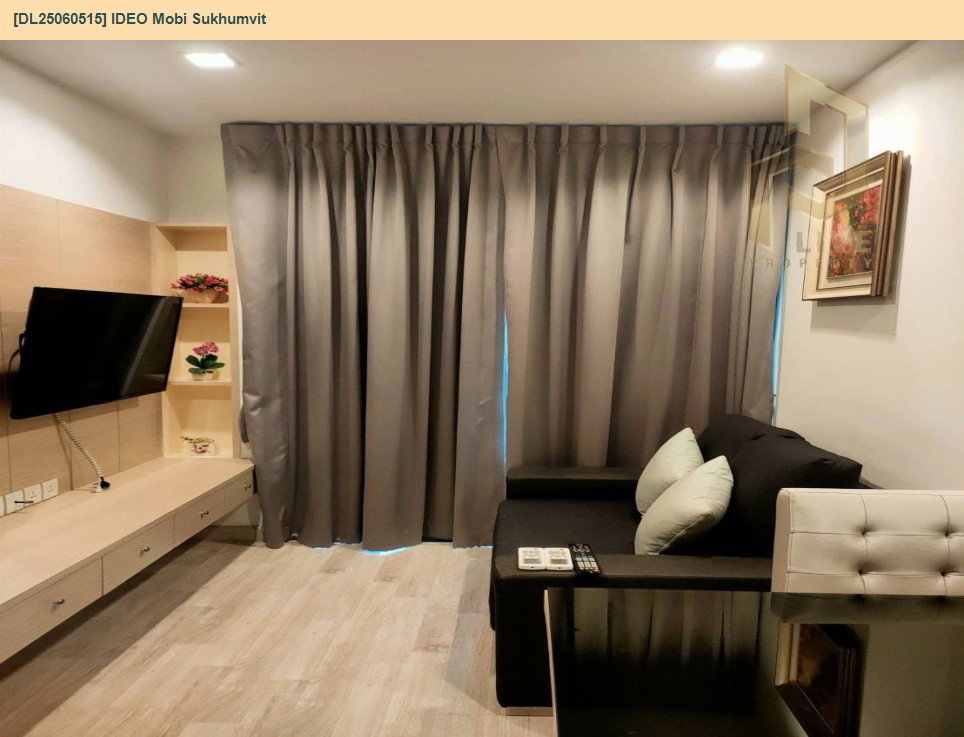 รูป DL25060515 ให้เช่าคอนโด ไอดีโอ โมบิ สุขุมวิท  (IDEO Mobi Sukhumvit) ใกล้ BTS อ่อนนุช พร้อมเข้าอยู่ โทรด่วน 0614453194 LineID @952jdxxk - รูปที่ 7/11