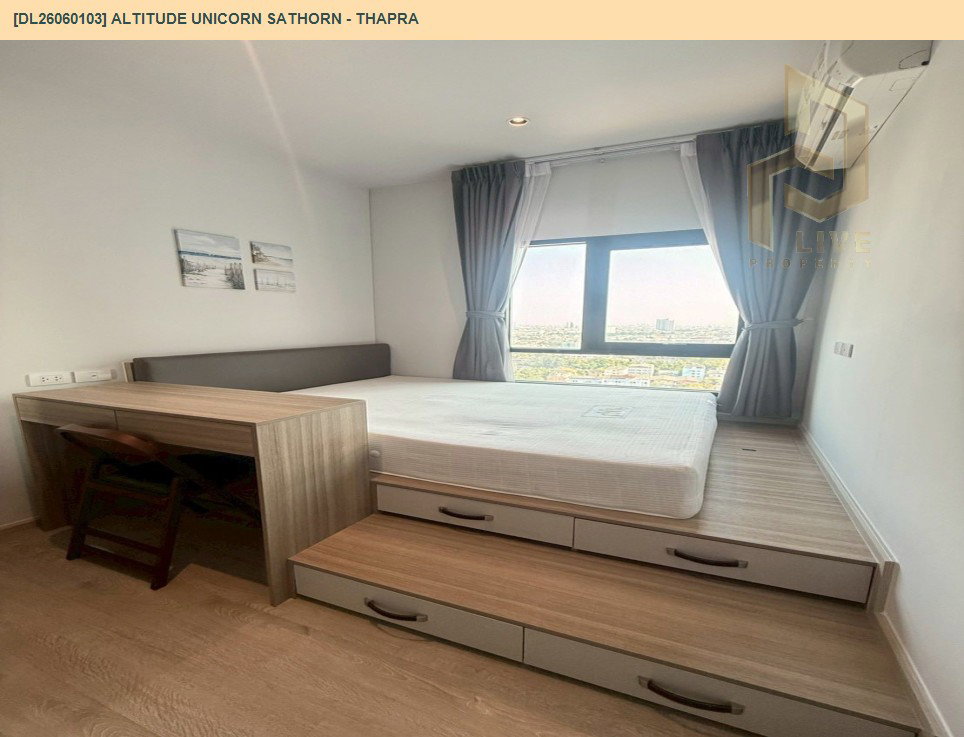 รูป DL26060103 ให้เช่าคอนโด อัลติจูด ยูนิคอร์น สาทร - ท่าพระ (Altitude Unicorn Sathorn - Thapra) ใกล้ BTS ตลาดพลู พร้อมเข้าอยู่ โทรด่วน 0638692663 LineID @138fpvll - รูปที่ 2/18