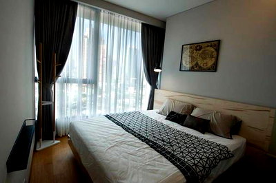 Condos for sale : P-38746 — For Sale with Tenant  The Lumpini 24 Condo 10th Floor 2 Beds Near BTS Phrom Phong. 085-592-2897 Line: @easythaihome