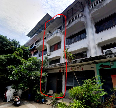 Shophouses for sale Bangkok : 4-Story Commercial Building for Sale near Lotus’s Rama 2. Extended Mezzanine, 5 BR