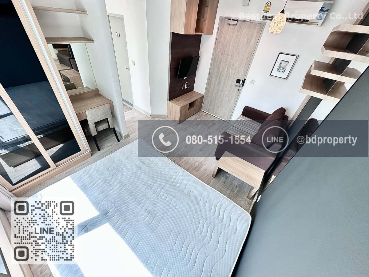 รูป Bestdeal ให้เช่า Studio 22ตรม.ราคา 13,000/เดือนเท่านั้น เฟอร์นิเจอร์และเครื่องใช้ไฟฟ้าครบ “IDEO MOBI RAMA 9” ใกล้MRT และ เซ็นทรัลพระราม 9 เพียง 80 ม. - รูปที่ 5/10