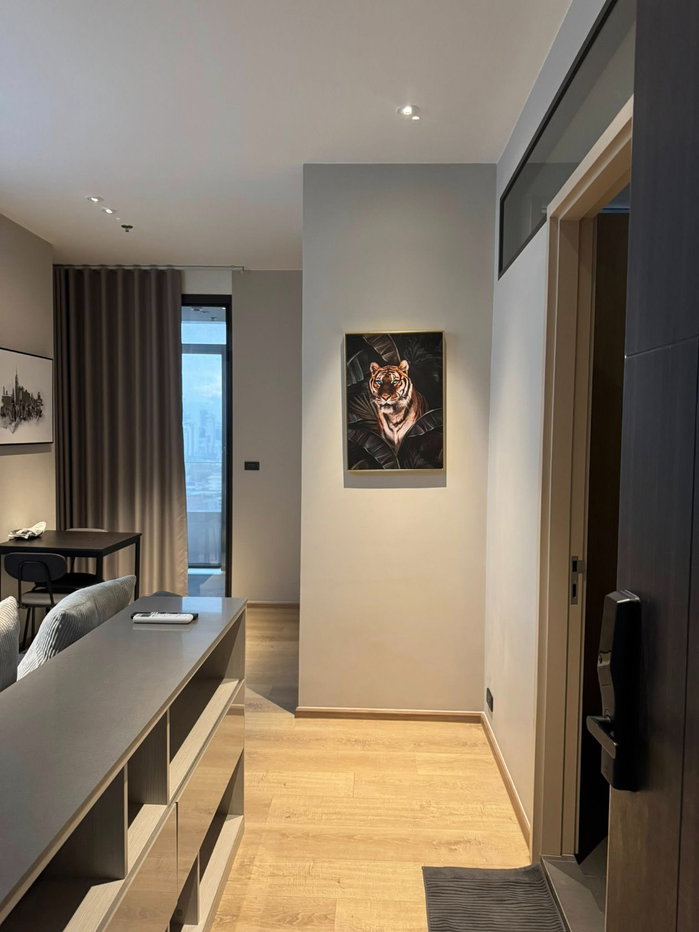 รูป Condo for RENT : The Fine Bangkok Thonglor-Ekkamai 38.77 sqm. 𝐓𝐲𝐩𝐞 : 1 Bed 1 Bath / Private corner unit with garden view 𝐅𝐥𝐨𝐨𝐫 : 23rd - รูปที่ 7/11