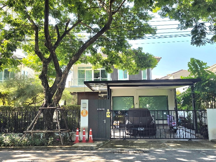 ขายบ้านเดี่ยว : บ้านเดี่ยววิวสวนโครงการ กับที่ หมู่บ้านมัณฑนา ศรีนครินทร์-ร่มเกล้า