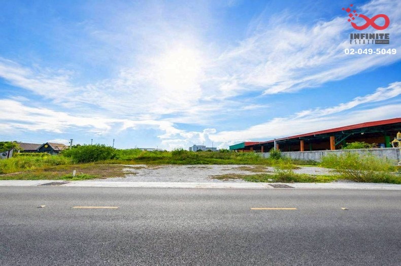 รูป ขายที่ดินเปล่า 3 ไร่เศษ ถนนคลองด่าน - บางพลี บางบ่อ สมุทรปราการ ใกล้นิคมอุตสาหกรรมบางพลี - รูปที่ 3/4