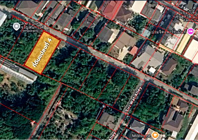 Land for sale Suan Sunandha University  : 💎 Land for Sale near MRT Bang Yi Khan, Charan Sanitwong 57, size 197 sq.wah, filled and ready to build, near Central Pinklao