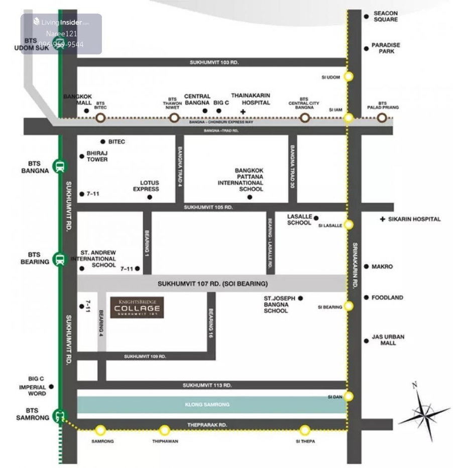 รูป !!! ขายคอนโด Knightbridge Collage Sukhumvit 107 ชั้น 20 ใกล้ BTS แบริ่ง - รูปที่ 17/17