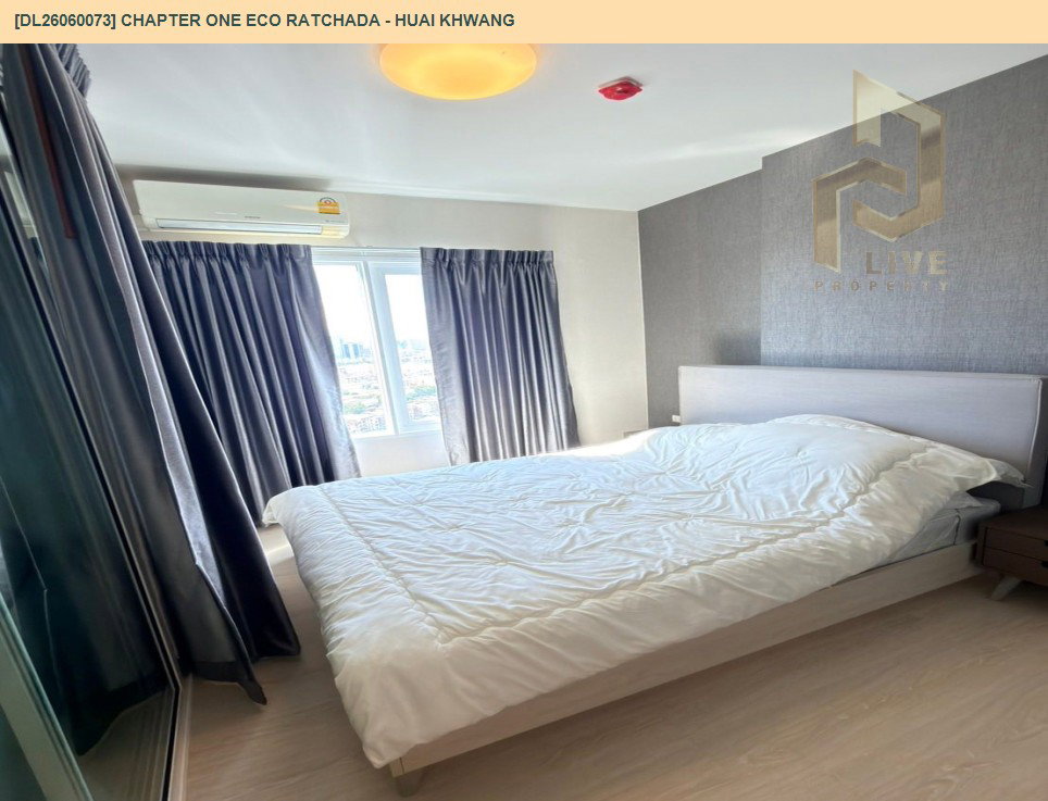 รูป DL26060073 ให้เช่าคอนโด แชปเตอร์ วัน อีโค รัชดา - ห้วยขวาง (Chapter One Eco Ratchada - Huai Khwang ) ใกล้ MRT ห้วยขวาง พร้อมเข้าอยู่ โทรด่วน 0614453194 LineID @952jdxxk - รูปที่ 4/6