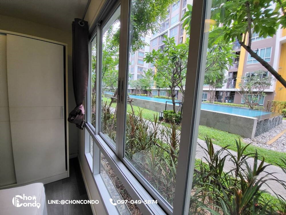 รูป DCondo ดีคอนโด ชั้น1 ตึกD  ------------วิวสระ------------Tel 097-049-5874 (Line: @choncondo มี@ด้วย) - รูปที่ 10/14