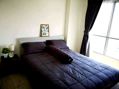 Condos for rent Bangkok : 28 sq m., 25th floor ★ near The Mall Ngamwongwan and Kasetsart University ★ near both the expressway and the Purple Line. ★Aspire Ngamwongwan 