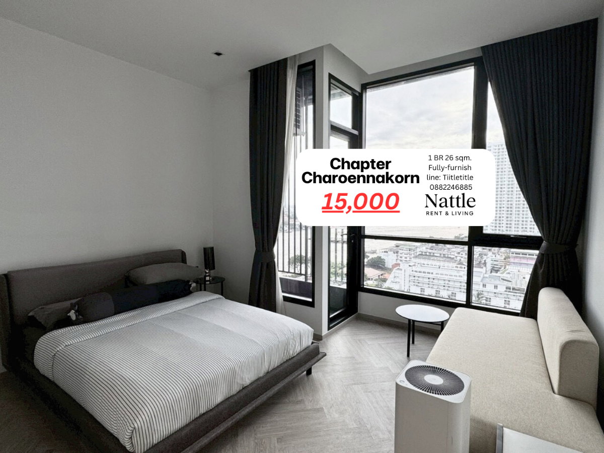 รูป [ให้เช่า ห้องว่าง] Chapter เจริญนคร ริเวอร์ไซด์ Studio 28sqm. ของครบ 14,000 บาท >> Line: tiitletitle 0882246885 Nat Agent - รูปที่ 6/10