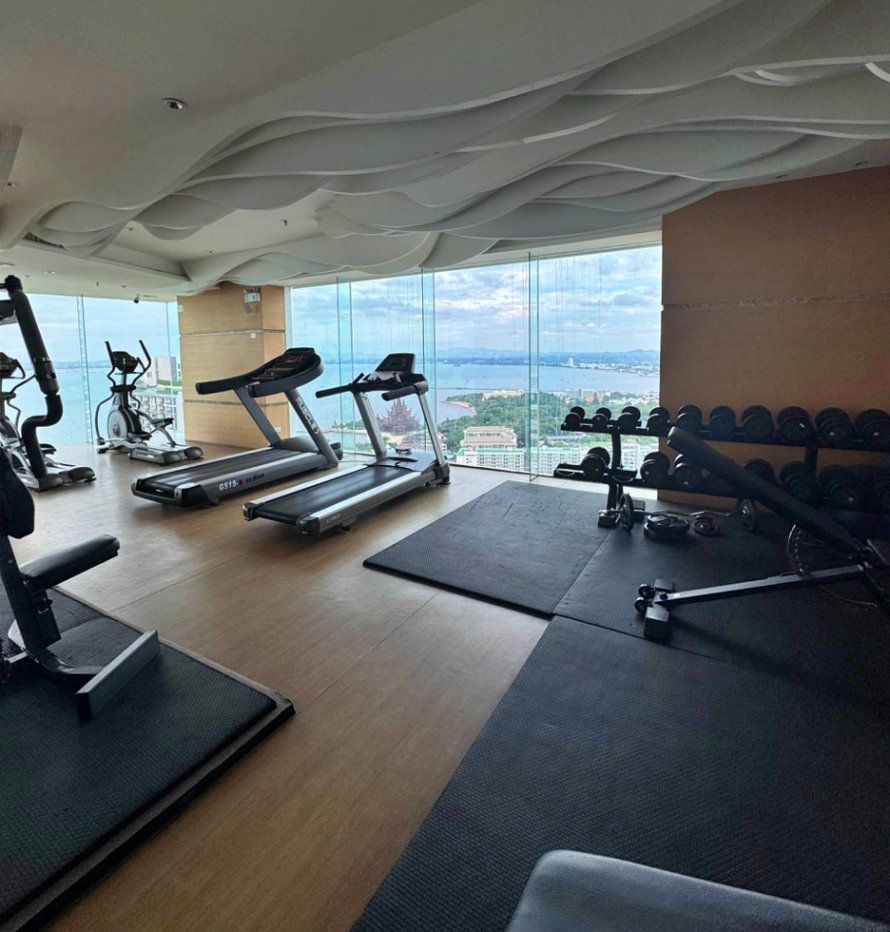 รูป KT0444🏄♂️65 ตรม 1 ห้องนอน ชั้น 9🏖️วิวทะเล พร้อมเฟอร์นิเจอร์🌴Wong Amat Tower วงศ์อมาตย์ ทาวเวอร์ - รูปที่ 12/17