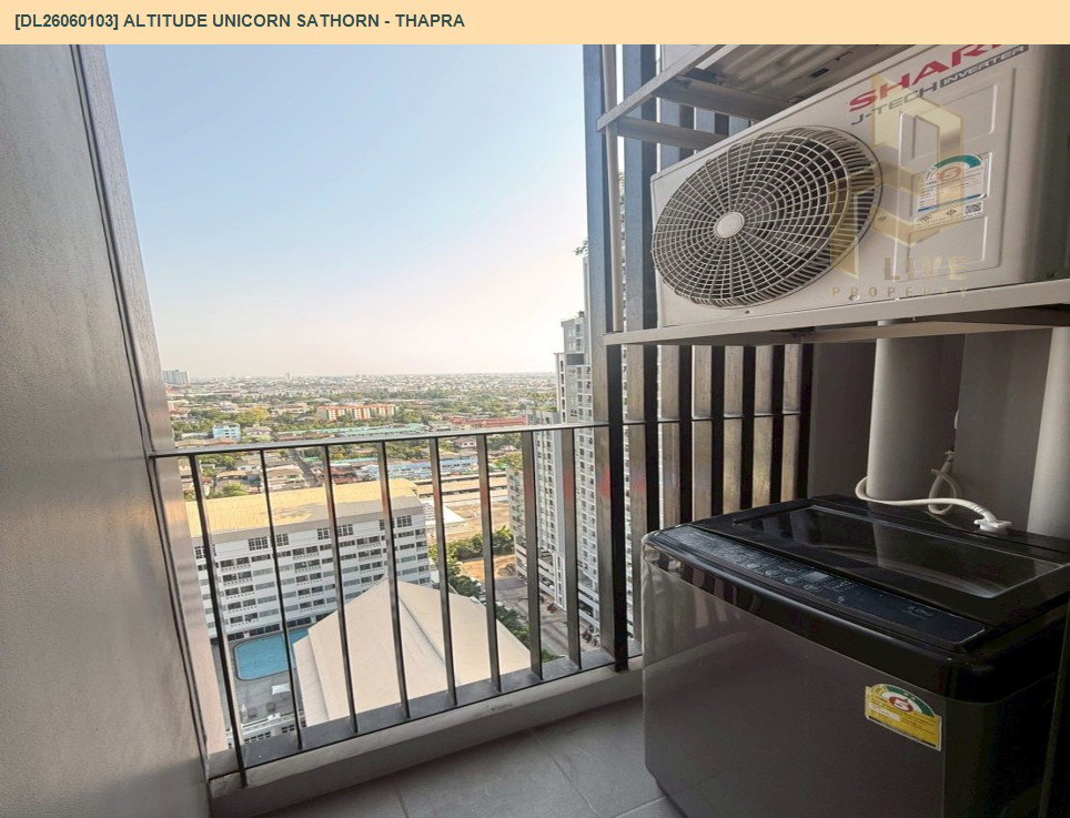 รูป DL26060103 ให้เช่าคอนโด อัลติจูด ยูนิคอร์น สาทร - ท่าพระ (Altitude Unicorn Sathorn - Thapra) ใกล้ BTS ตลาดพลู พร้อมเข้าอยู่ โทรด่วน 0638692663 LineID @138fpvll - รูปที่ 18/18
