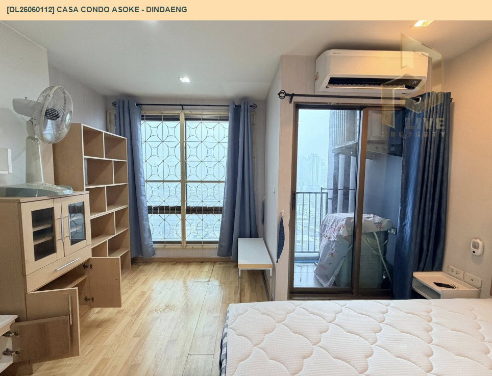 รูป DL26060112 ให้เช่าคอนโด คาซ่า คอนโด อโศก - ดินแดง (Casa Condo Asoke - Dindaeng) ใกล้ MRT พระราม 9 พร้อมเข้าอยู่ โทรด่วน 0614453194 LineID @952jdxxk - รูปที่ 8/9