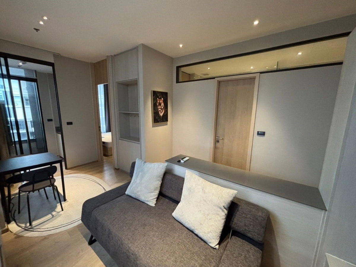 รูป Condo for RENT : The Fine Bangkok Thonglor-Ekkamai 38.77 sqm. 𝐓𝐲𝐩𝐞 : 1 Bed 1 Bath / Private corner unit with garden view 𝐅𝐥𝐨𝐨𝐫 : 23rd - รูปที่ 1/11