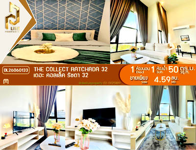 Condos for sale : DL26060133 Condo for sale, The Collect Ratchada 32 near MRT ลาดพร้าว, ready to move in, call urgently 0638692663 LineID @952jdxxk