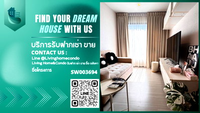 ขายคอนโด : ขาย Life Asoke Rama 9 ห้องสวย ตกแต่งครบ พร้อมเข้าอยู่ ใกล้ MRT พระรามเก้า -SW003694