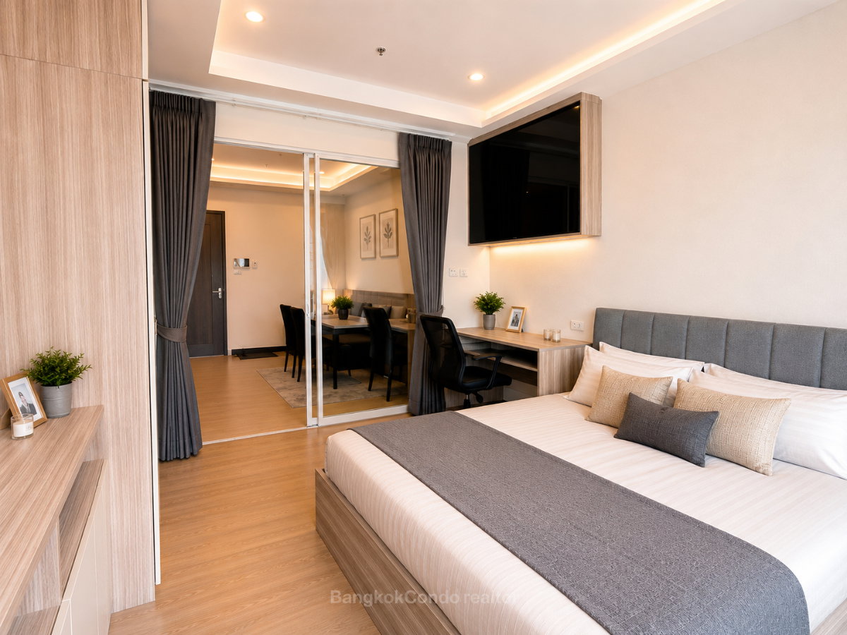 picture 💝🚆 Fully Furnished For Rent 📌 The ESSE Asoke (Line: @rent2022) | Near BTS Asoke & MRT Sukhumvit ✨Prime CBD Location ✨ 📌Code: A09449 - 3/6