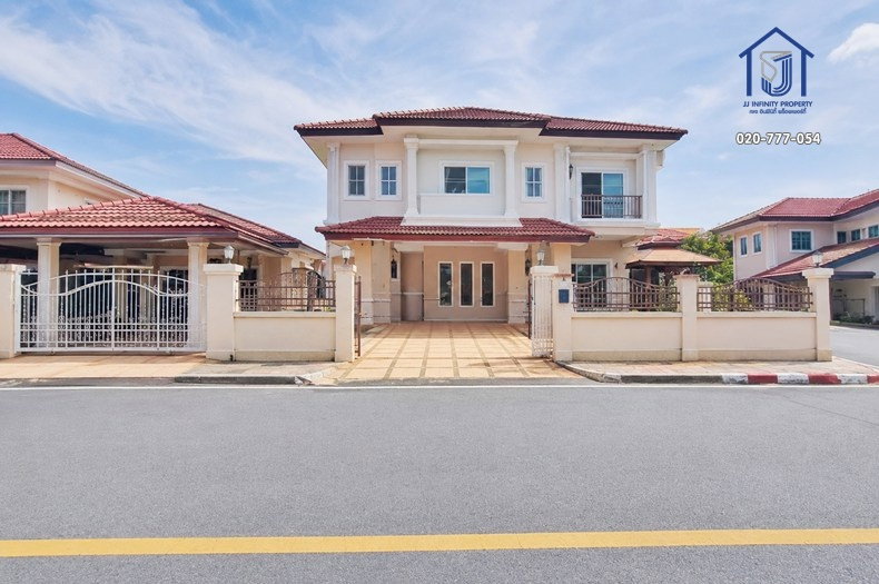 รูป ขายบ้านเดี่ยว 2 ชั้น หมู่บ้านบุรีรมย์ รามอินทรา ซอยคู้บอน 41 หลังมุม ใกล้รถไฟฟ้าสายสีชมพู - รูปที่ 1/12
