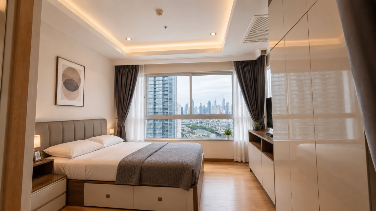 picture 💝🚆 Fully Furnished For Rent 📌 The ESSE Asoke (Line: @rent2022) | Near BTS Asoke & MRT Sukhumvit ✨Prime CBD Location ✨ 📌Code: A09449 - 2/6