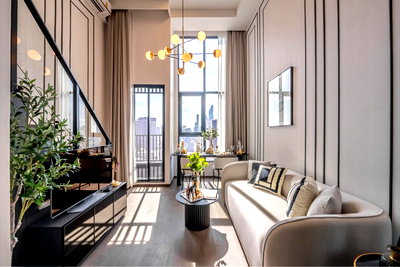 คอนโดให้เช่า : For Rent 32,000 THB/month : Park Origin Chula-Samyan(duplex -1bed)