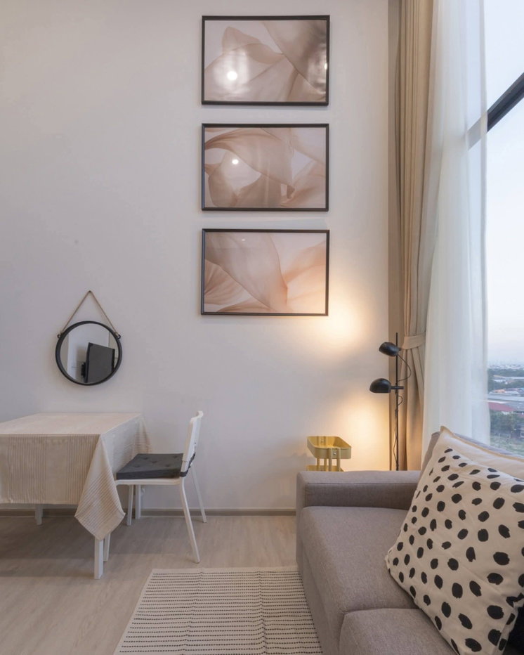 picture 💮Condo For Rent Origin Plug & Play E22 Station close to BTS sailuat Duplex room Lease 16000- - 4/13