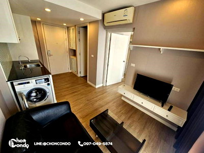 คอนโดให้เช่า : Blux condo (บลูเอ็กซ์) บางแสน ชั้น2 ตึกB ชลบุรี------- ใกล้ทะเล -------Tel 097-049-5874 (Line: @choncondo มี@ด้วย)