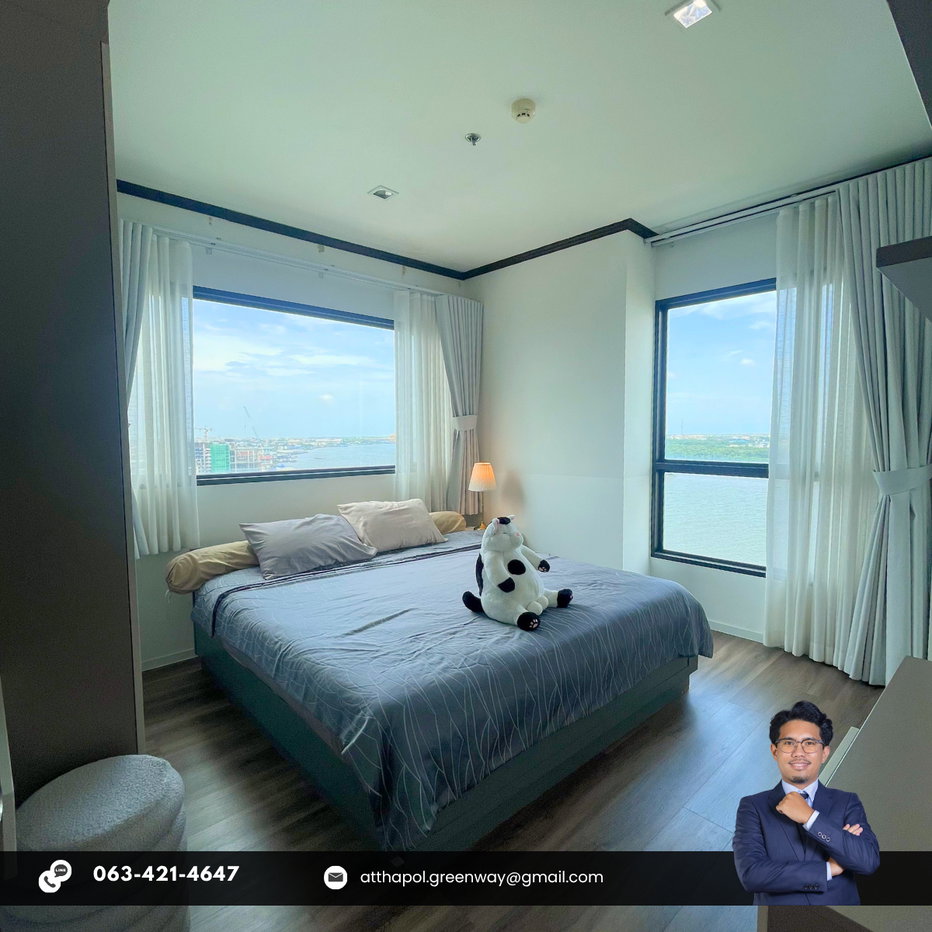 รูป ขายคอนโด Knightsbridge Sky River Ocean 2 ห้องนอน 63.75 ตร.ม. วิวแม่น้ำเจ้าพระยา ใกล้ BTS ปากน้ำ - รูปที่ 3/12