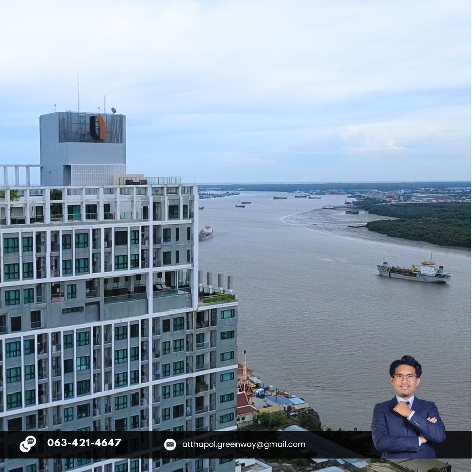 รูป ขายคอนโด Knightsbridge Sky River Ocean 2 ห้องนอน 63.75 ตร.ม. วิวแม่น้ำเจ้าพระยา ใกล้ BTS ปากน้ำ - รูปที่ 2/12