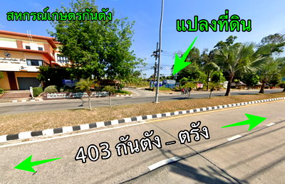 ที่ดิน กันตัง ตรัง : กันตัง ตรัง ขายที่ดินติดถนนในเมือง