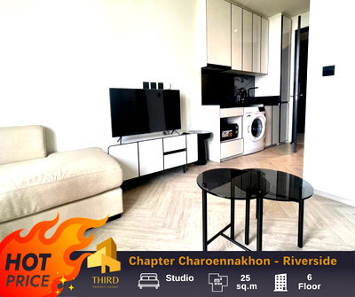 Condos for rent : 𝐂𝐡𝐚𝐩𝐭𝐞𝐫 𝐂𝐡𝐚𝐫𝐨𝐞𝐧𝐧𝐚𝐤𝐡𝐨𝐧 - 𝐑𝐢𝐯𝐞𝐫𝐬𝐢𝐝𝐞✨ Fully furniture and electronic appliance //contact LineID:@thirdproperty 